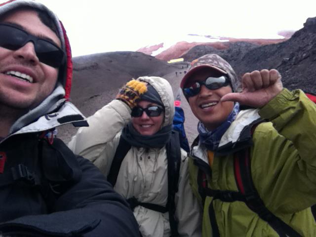 Climbing Cotopaxi volcano