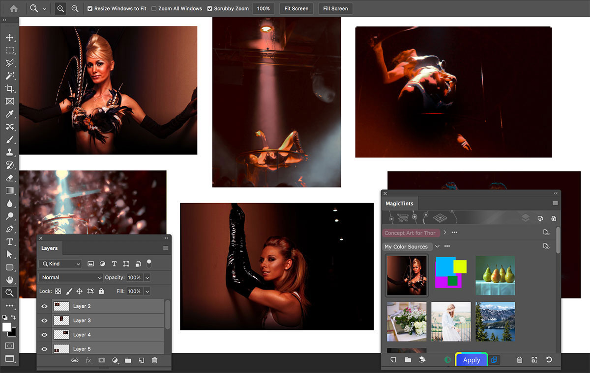 MagicTints one-click color matching