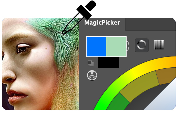 Realtime Color Preview Update from Eyedropper in Photoshop with MagicPicker Realtime Color Preview Update from Eyedropper in Photoshop with MagicPicker