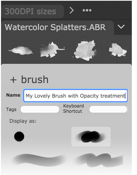 Load existing brushes or create new Load existing brushes or create new