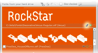 DiskFonts - pin fonts