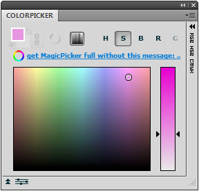FREE ColorPicker trial Photoshop panel includes only a color pane, no color wheel FREE ColorPicker trial Photoshop panel includes only a color pane, no color wheel