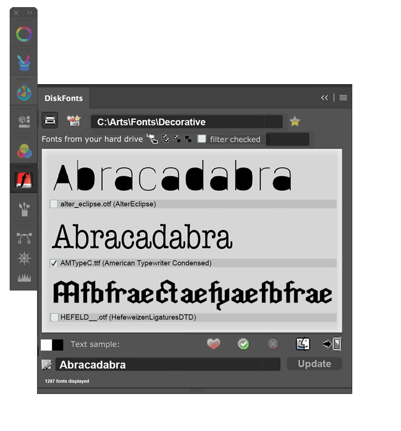 DiskFonts Screenshot