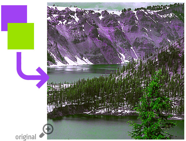 Apply color palette to photography Apply color palette to photography